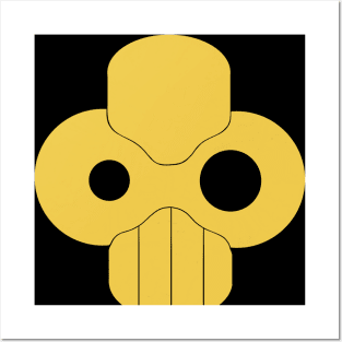 Bio-Mech Skull (transparent background) Posters and Art